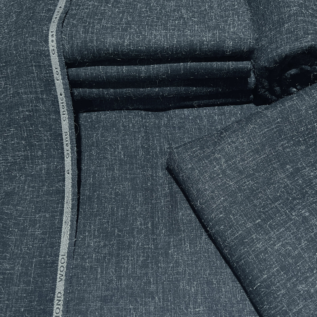 gray Color Wool Men Unstitched Suit | Premium Winter Fabric