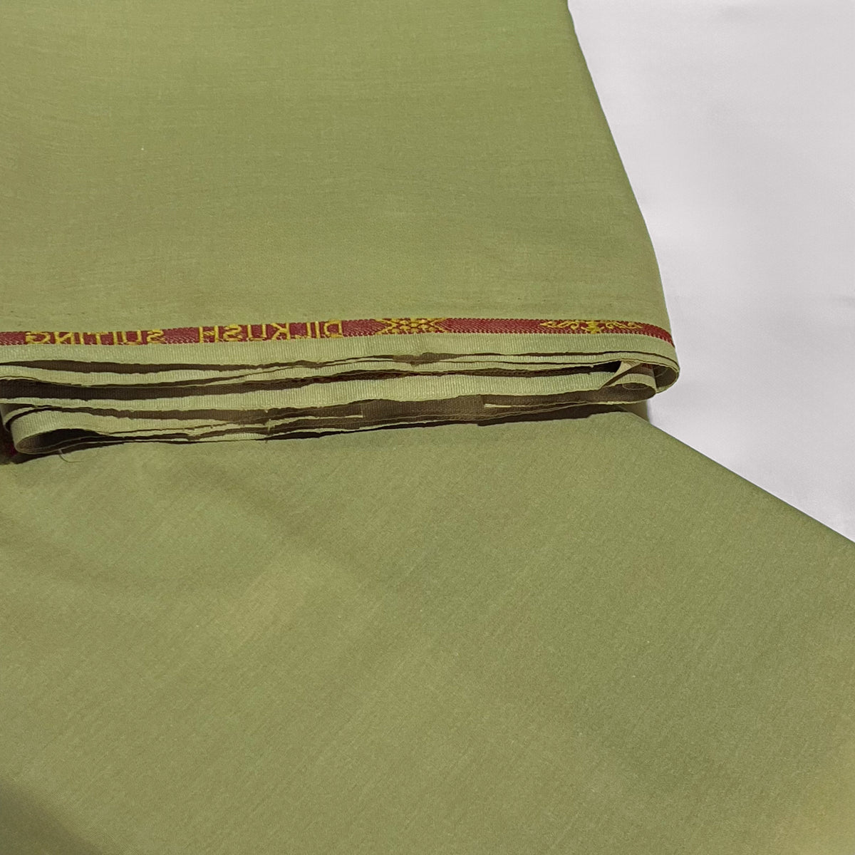 leamon green color Textured Wash & Wear Men's Unstitched Fabric