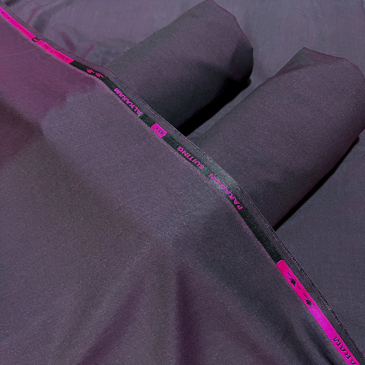 plum Color Double Tone Wash & Wear unstitched men's fabric