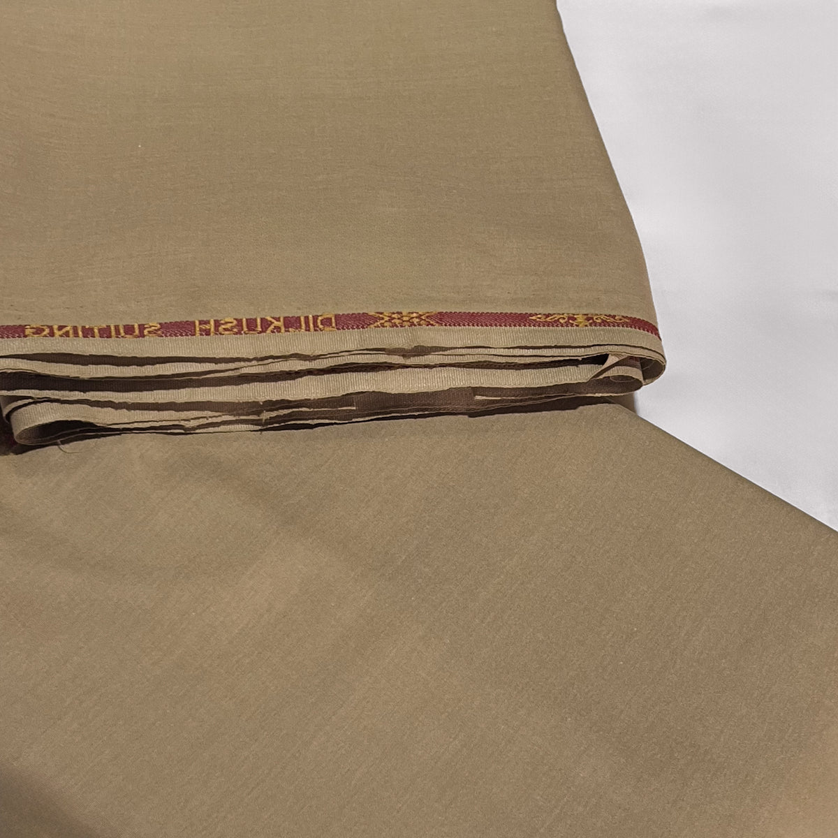 skin color Textured Wash & Wear Men's Unstitched Fabric